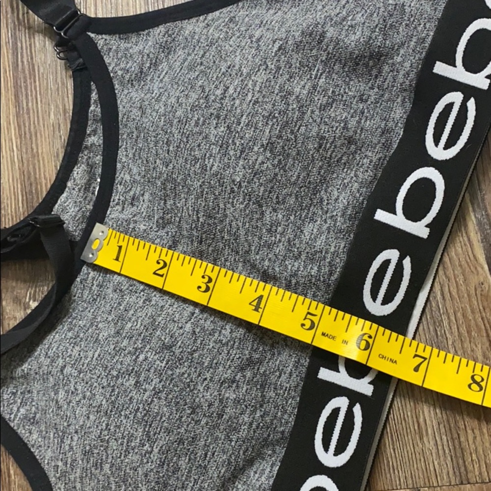 BEBE grey sports bra Size M - Picture 8 of 8